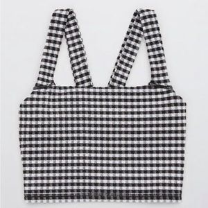 Aerie Offline gingham bra top BNWT